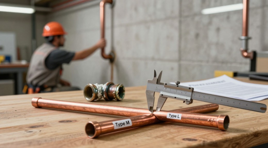Why wall thickness matters: Type M vs Type L copper pipe and a failed joint.